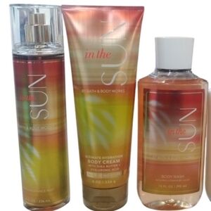 IN THE SUN.. HARD TO FIND Bath and Body Works 3 PC.